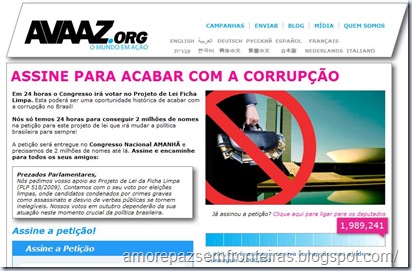 Avaaz - Assine para acabar com a corrupção Avaaz - Assine para acabar com a corrupção