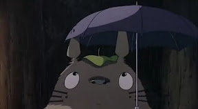 Totoro e as gotas de chuva
