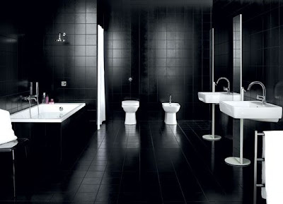 עיצוב חדרי אמבטיה: שחור הוא השחור החדש - און לייף