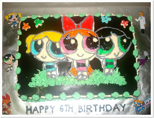 birthday cake decorations for girls. Power Puff Girls Birthday Cake