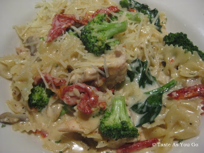Roasted Chicken Pasta at Parkside Grill in Knoxville, TN - Photo by Taste As You Go