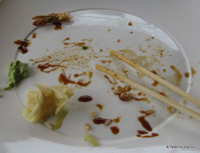 Empty Plate at Sushi Siam in Long Island City, NY - Photo by Taste As You Go