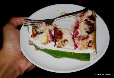 Slice of the Ace of Cakes Ocean Spray Cake - Photo by Taste As You Go