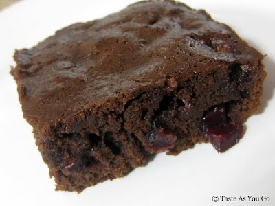 Cherry Fudge Brownie - Photo by Taste As You Go