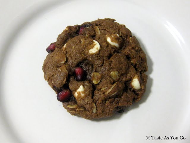 Pomegranate Double Chocolate Chip Cookie | Taste As You Go
