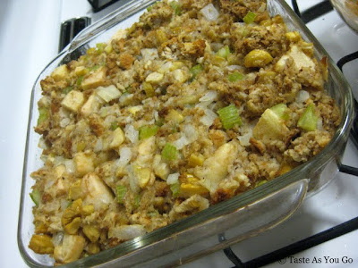 Apple Chestnut Stuffing - Photo by Michelle Judd of Taste As You Go