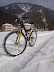 Ugovizza (UD) vista dalla ciclabile innevata