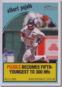 2008 Topps Heritage Flashback Pujols