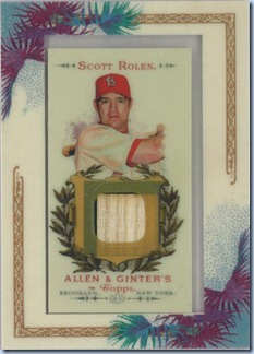 2007 Allen Ginter Rolen Jersey