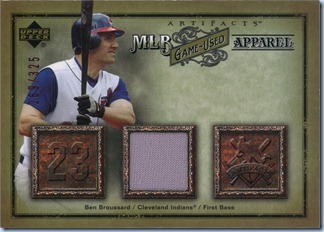 2006 UD Artifacts Broussard Jersey 269 of 325
