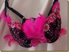 Black and pink bra