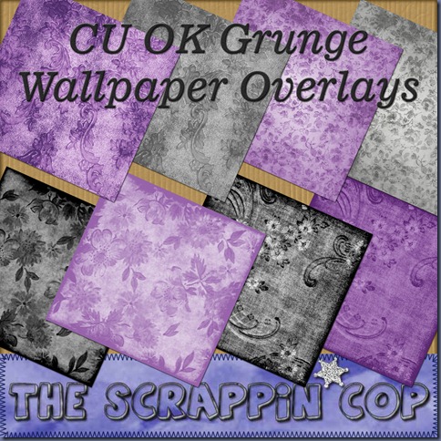 http://thescrappincop.blogspot.com/2010/01/cu-ok-grunge-wallpaper-overlays.html