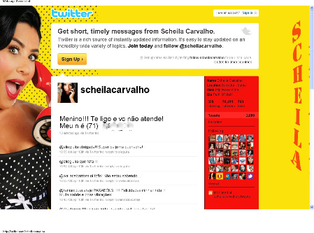 Sheila Carvalho, Twitter Sheila Carvalho, Twitter