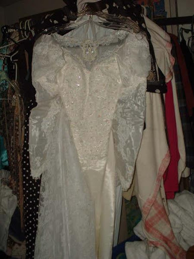 vintage winter wedding dress/bridal gown