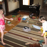 They tell me they were playing robbers.  I really dont get the costume choice!
