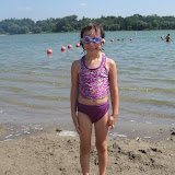 Swimming at Lake Nokomis -- this was the first time we had taken the family here to swim