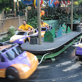 Having fun at the mall rides