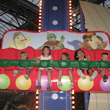 Everyone on the wonder pets ride (except Kai -- he wasnt big enough)