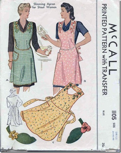 vintage style aprons