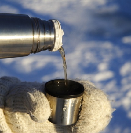 pouring tea outdoors