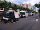 Cleanup after the San Pedro and San Pablo parade.