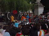 Street performers during the festivals of Burgos.