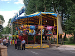 Attractions at the fair held during the festivals of Burgos.