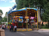 Attractions at the fair held during the festivals of Burgos.