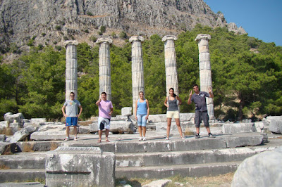 En el templo de Atenea