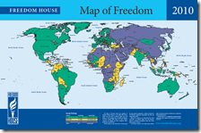 Mappa 2010 di Freedom House