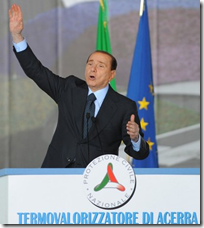Silvio Berlusconi ad Acerra