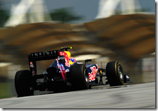 Webber nelle libere del gran premio della Malesia 2011