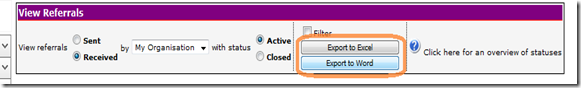 oms referrals export