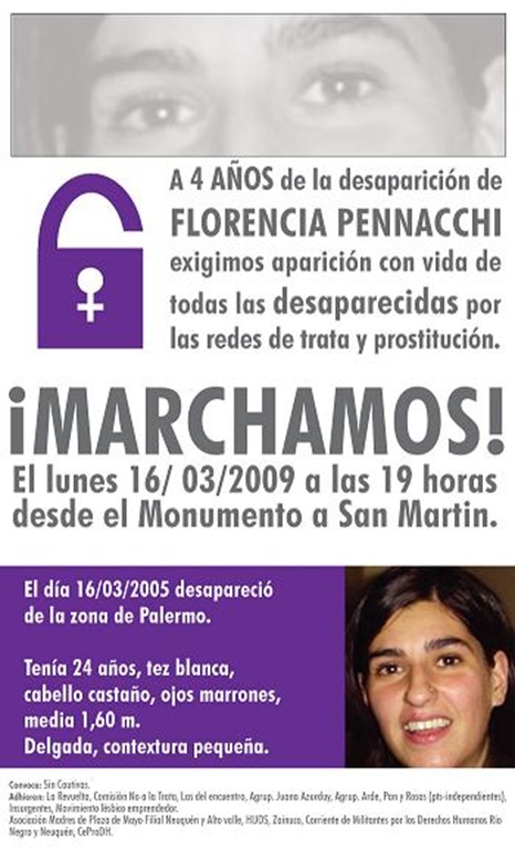 Afiche-4 años de la desaparición de Florencia