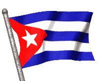 bandera cubana ondulando