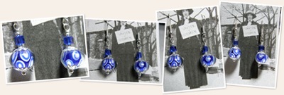 View Lampworked Blue with Cubes