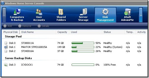 RAID1 AdminC Added as Backup