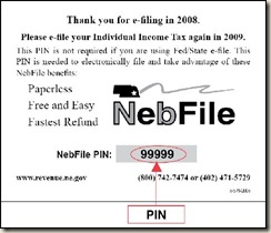 NebFile PIN