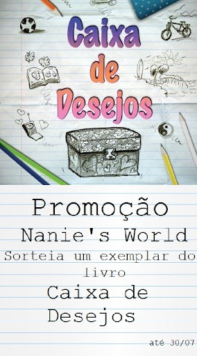 Nanie's World soteia o livro Caixa de Desejos, da Ana Cristina Melo