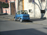 Italy 2007 &ndash; A very small car. The novelty would wear off.