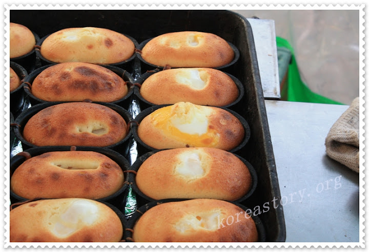 ขนมเค้กใส่ไข่ทั้งลูก คล้ายไข่ต้ม egg cake korea เกาหลี