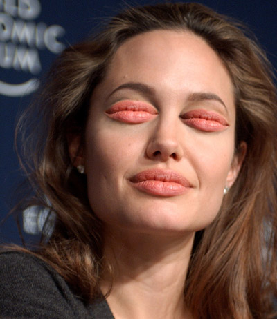 Fake Celebrity on Buzzers   Image   Angelina Jolie Fake