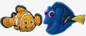 Crocs Jibbitz Charms Finding Nemo pack with Nemo + Dory  