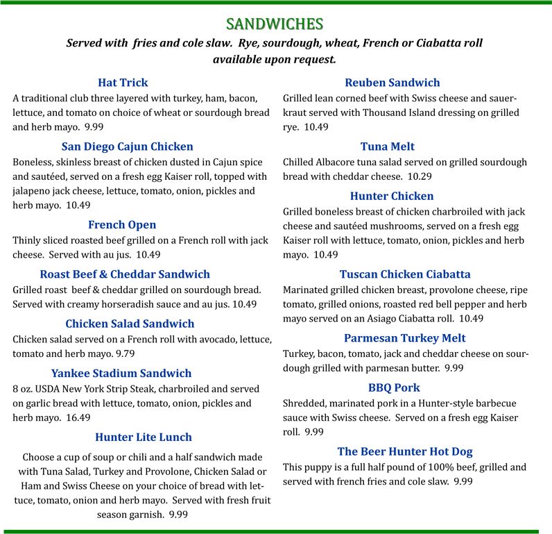 The Beer Hunter Menifee Restaurants