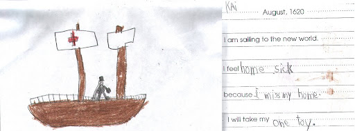 August, 1620: I am sailing to the new world. I feel home sick because I miss my home. I will take my one toy. August, 1620: I am sailing to the new world. I feel home sick because I miss my home. I will take my one toy.