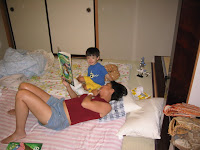 Our tatami mat room at Maria's aunt's house
