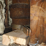 The pipe with the clamp attached