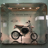 Yamaha's Electric Commuter EC-02, on display near Aqua City