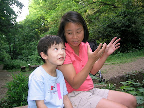 Kai doing his best to look like a dufus, at the Tokyo Institute for Nature Study