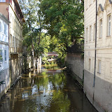 The canal that runs to the water wheel